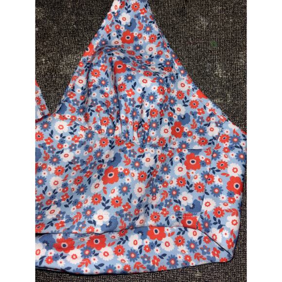 Altar'd State women’s Colorful Ditsy Floral Tie Back Cropped Halter Top (small) - Picture 3 of 5